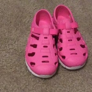 A pair of kids summer shoes